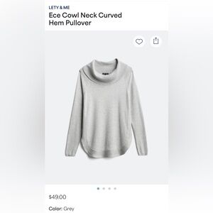 Lety & Me Ece Cowl Neck Sweater